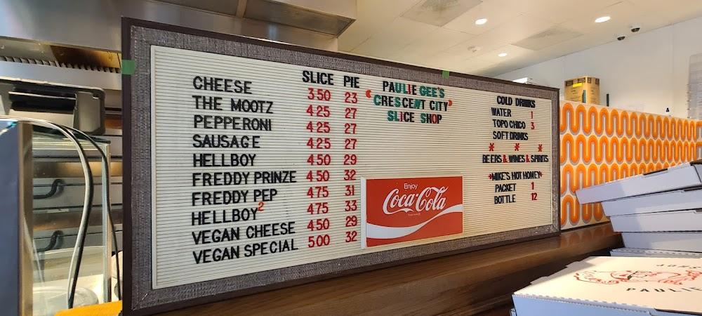 Paulie Gee's Crescent City Slice Shop Menu image 3