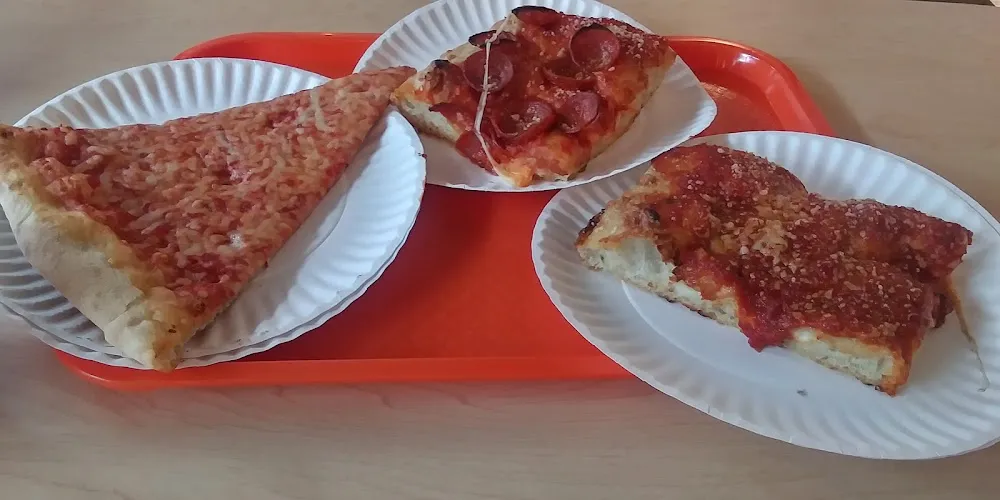 Sicilian Pizza and Regular Slice